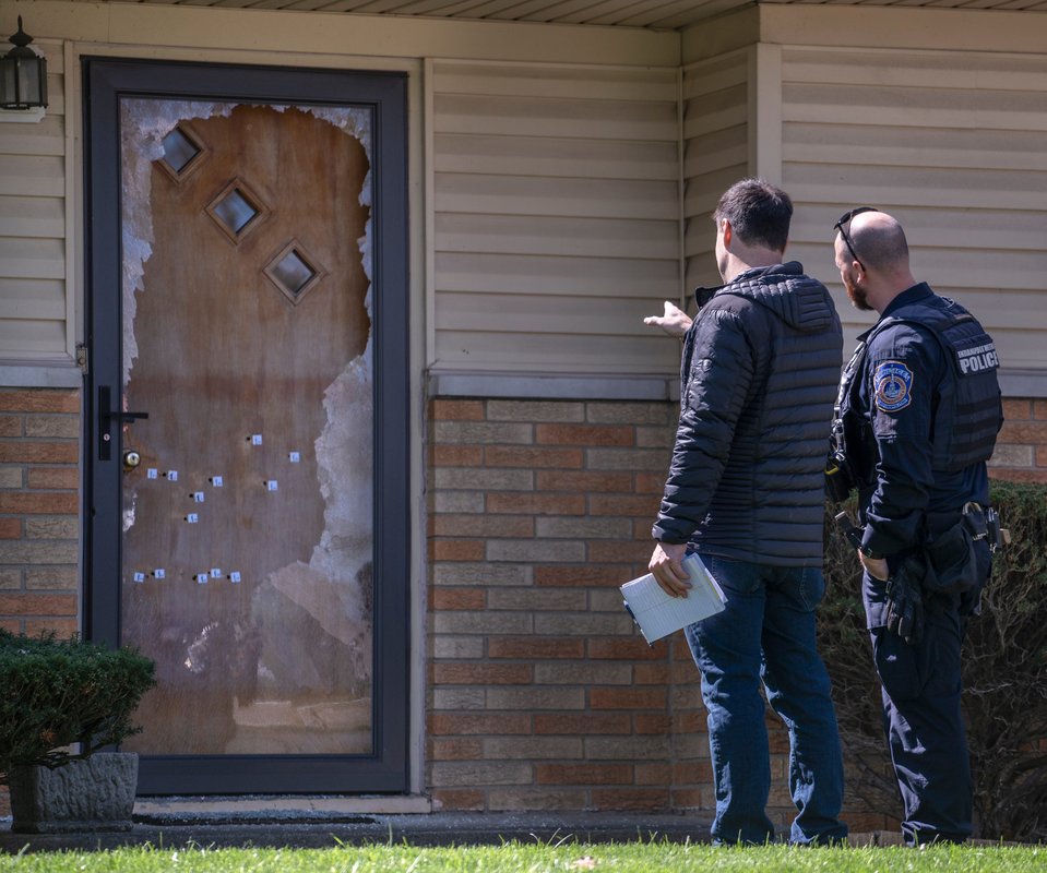 An Indianapolis councilman says a 'No Data Centers' note was left at his home after someone opened fire at the door