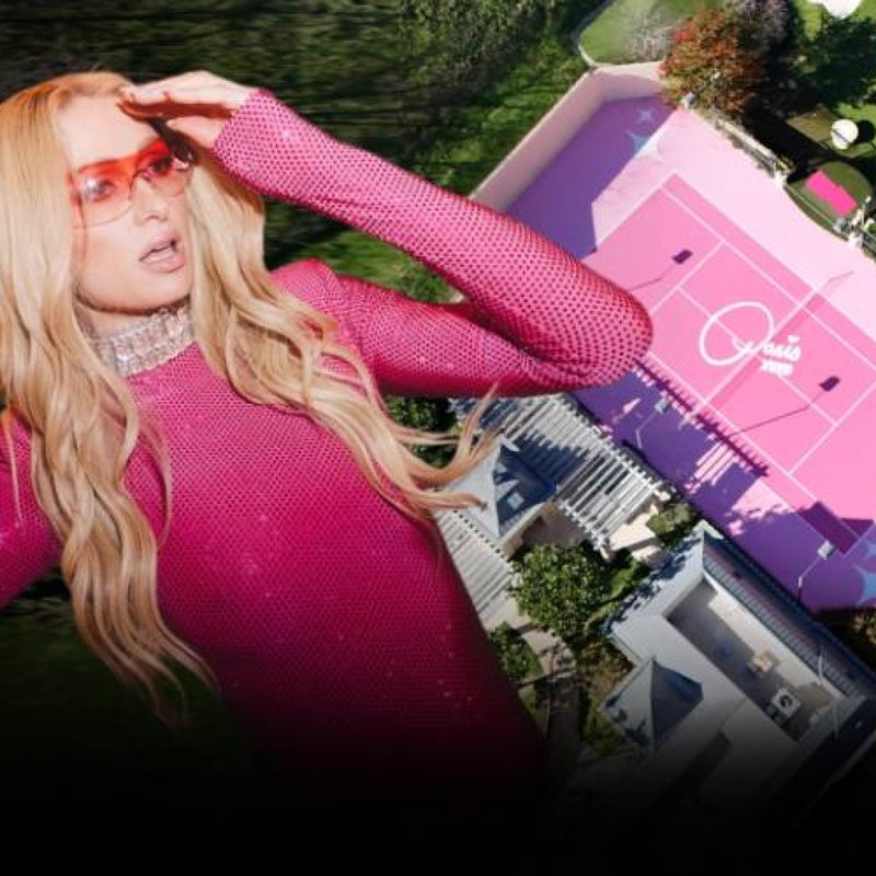 "Pembe Renkli Tenis Kortu, Malikanenin Çekici Özelliği"
