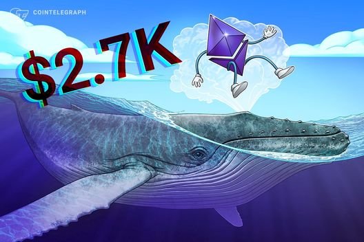 "ETH balinaları düşüşten yararlanıyor, ancak birikimciler $2,7K'ya geri çekilmeyi engelleyebilir mi?"