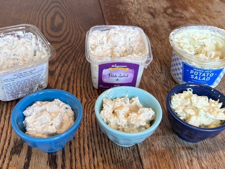 I tried potato salad from Trader Joe's, Whole Foods, and Wegmans. One stood out as the clear winner.
