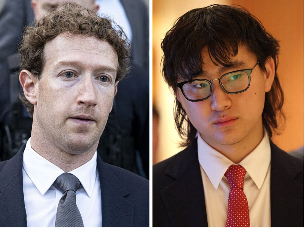 Mark Zuckerberg just posted a totally normal and fine photo with Alexandr Wang
