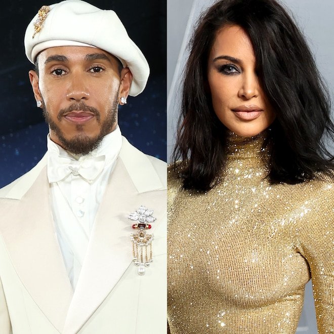 Lewis Hamilton Has Flirty Reaction: to Kim Kardashian's Oscars Look