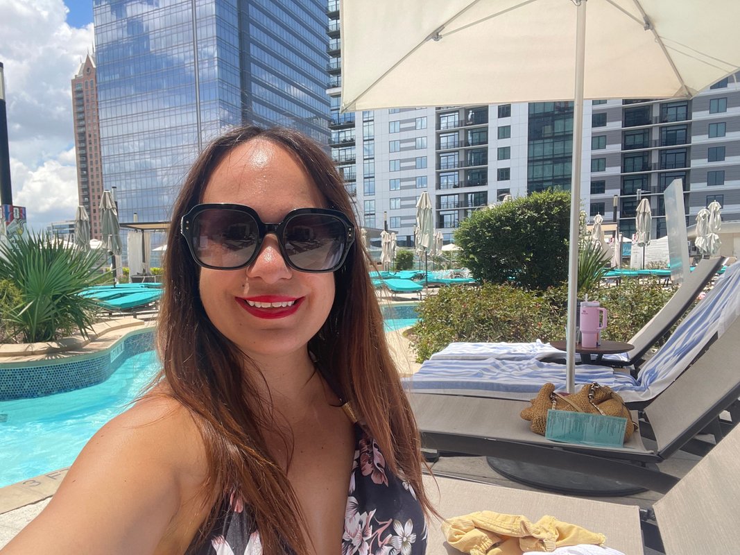 I'm making a summer at home feel extra special for my family. Paying for access at fancy hotel pools has been a game changer.