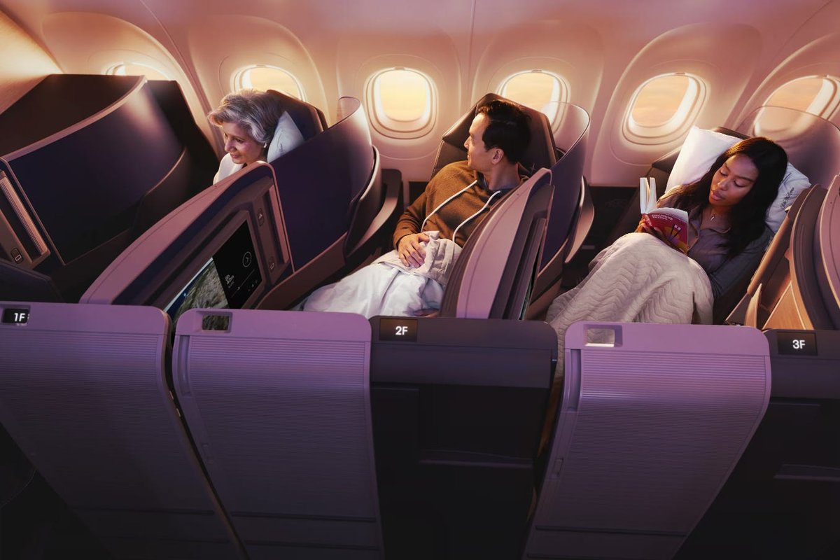 United is debuting an ultra-premium long-haul Airbus jet. It has: sliding doors and a walk-up snack bar — see inside.