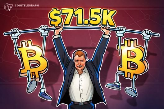 Bitcoin, tarihi satış sonrası 71.5 bin dolara: yükseldi; lakin türev göstergeleri zayıf kalmaya devam ediyor.