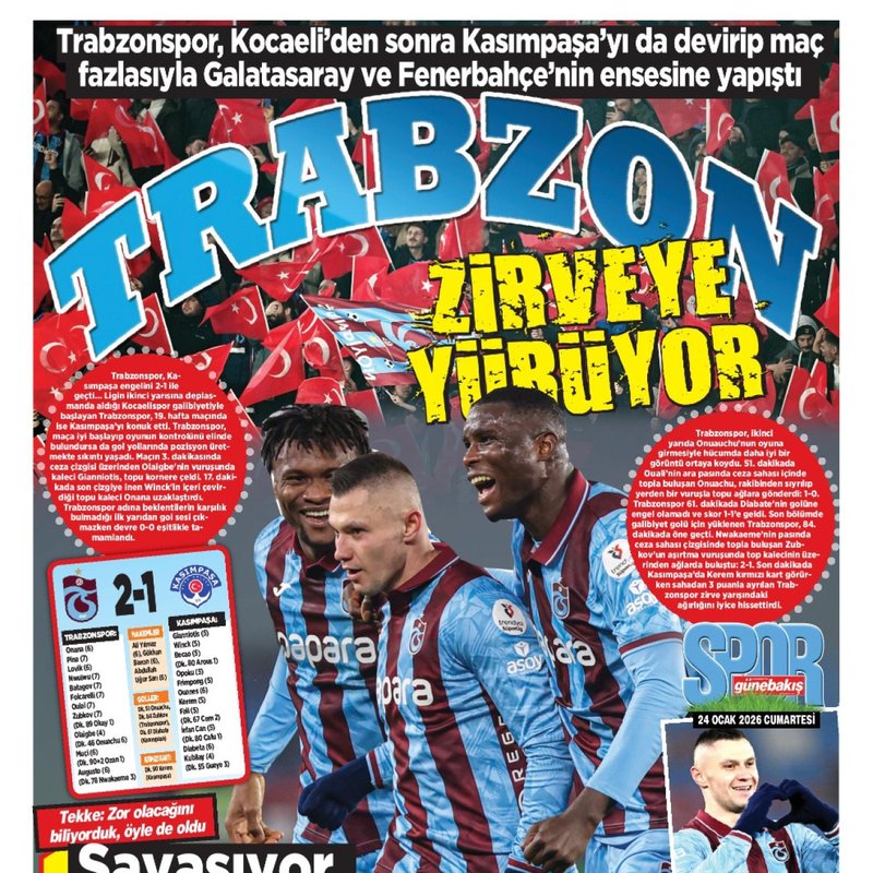 "Trabzon liderlik için ilerliyor!"