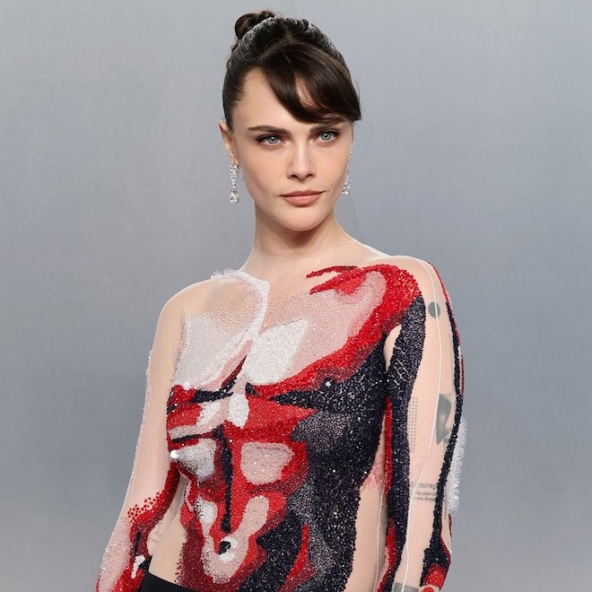 Cara Delevingne's Bedazzled Dress Features Head-Turning Nipples