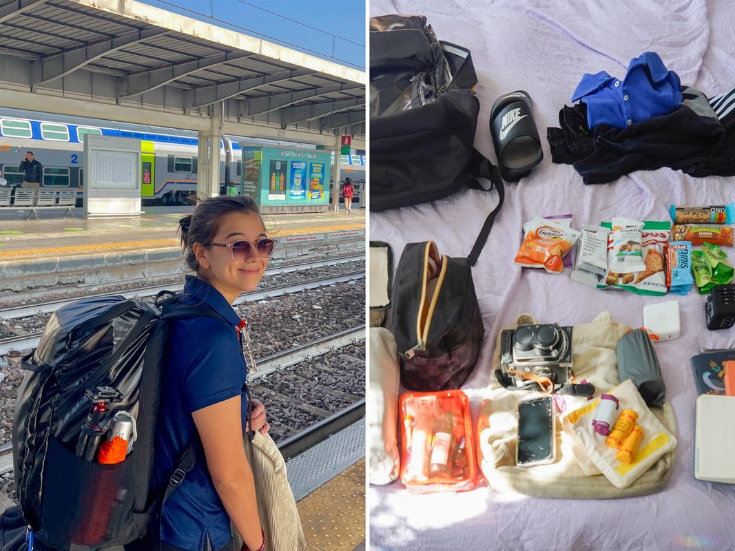 "İki hafta boyunca Avrupa'da sırt çantasıyla seyahat ettim: Yanıma aldıklarım ve evde bırakmayı tercih ettiğim eşyalar."