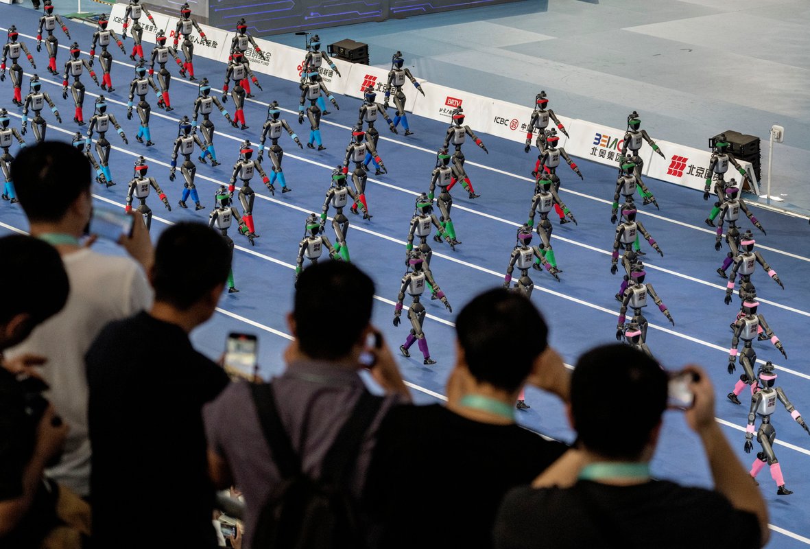 At China's robot Olympics, the finish line comes with a padded wall and a stretcher