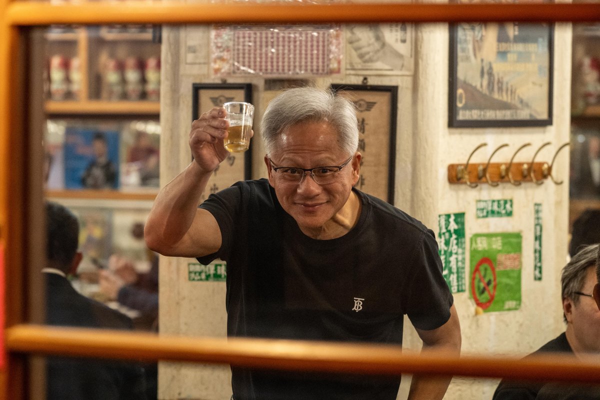 Jensen Huang is really leaning into his street-food influencer era