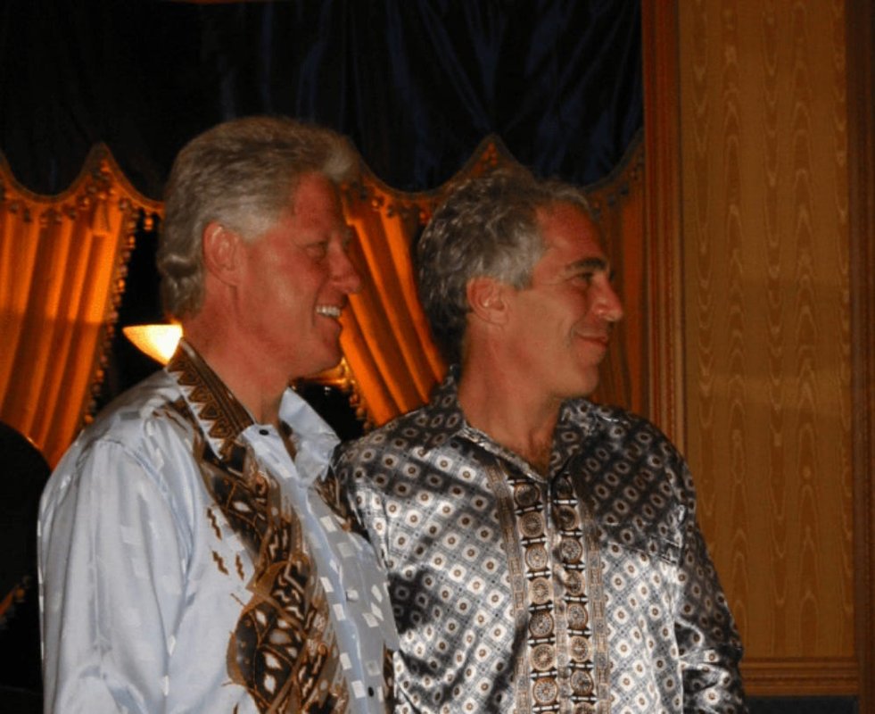 Bill Clinton brushes off '20-year-old photos' in Epstein files and says he wasn't aware of sex trafficking